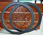   50mm & full Carbon 700C wheels&Carbon Rims  Matt 3k finish red hub