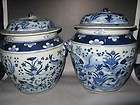 antique chinese blue and white jar  