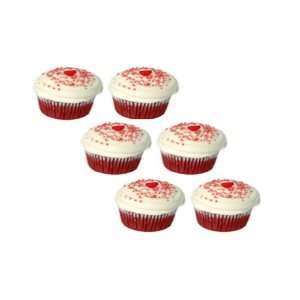   Velvet Cupcakes   Gourmet 6 Count  Grocery & Gourmet Food