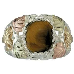    Mens Ring Sterling Silver Tiger Eye 4717/te gs: Everything Else