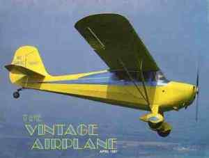 Vintage Airplane 4/87 Rip Van Winkle Curtiss Pusher+  