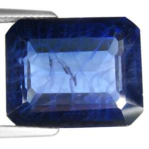 30.35CTS.DAZZLING OCTAGON DIFFUSION CORN BLUE SAPPHIRE LAB LOOSE 