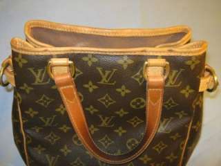 Authentic Louis Vuitton Monogram Batignolles Vertical Handbag w 