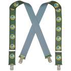 Outdoor Olive Green US Army Print Elastic Pants/Belt Suspenders   48 