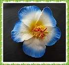 10 blue Foam Hawaiian flowers Hibiscus Flowers bridal hair clip 9cm