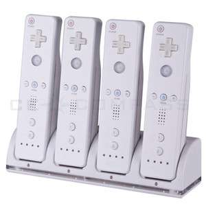 Remote Controller Charger +4 x Battery for Nintendo Wii  