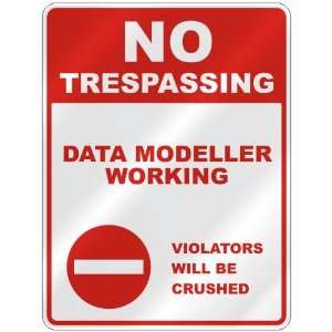  NO TRESPASSING  DATA MODELLER WORKING VIOLATORS WILL BE 