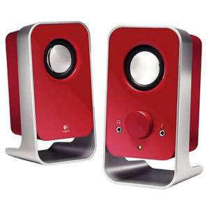 Logitech LS11 Stereo 2.0 Powered PC /  / iPod Speakers RED 