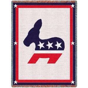Democratic Logo   69 x 48 Blanket/Throw