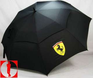 100% New Ferrari Double layer Large Golf Umbrella Black  