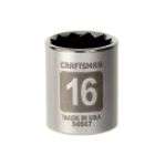 Craftsman 16mm Easy To Read Socket, 12 pt. Deep, 1/2 in. drive
