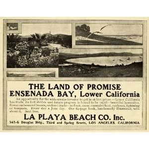  1907 Ad Land Promise Ensenada Bay La Playa Beach City 