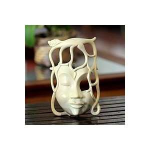  NOVICA Wood mask, Woman of the Forest Home & Kitchen