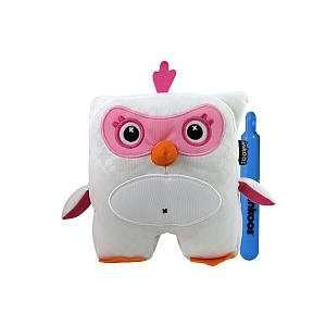  Inkoos Mini Plush Owl with Marker   Pink and White Toys 