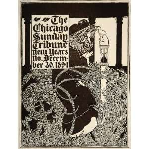  1913 Chicago Tribune New Year Will Bradley Mini Poster 