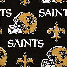 NFL New Orleans Saints Cotton Helmet Print Fabric   
