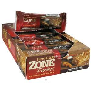  Zone Perfect   Sweet & Salty Nutrition Bars Cashew Pretzel 