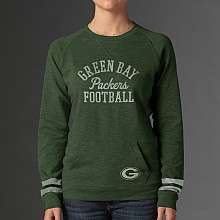47 Brand Green Bay Packers Womens Homefield Crew Sweatshirt 