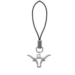  Longhorn Head Outline Cell Phone Charm [Jewelry] Jewelry
