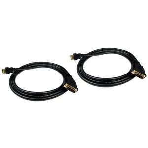  Cables Unlimited Premium 6 Feet HDMI to DVI Cable (2 Pack 