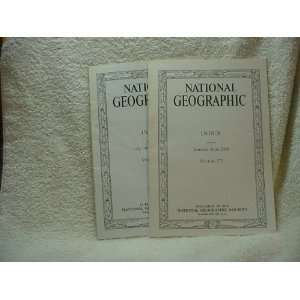   January   December 1988 (2 Volumes) #174 & #174 National Geo. Books