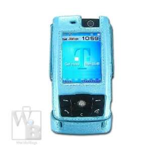  Kroo Samsung T809 Leatherette Case   Baby Blue   Clearance 