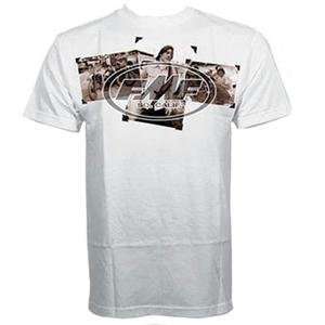 FMF Apparel Throwback T Shirt   Small/White Automotive