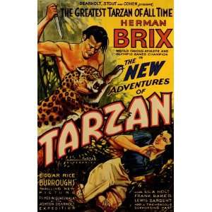  The New Adventures of Tarzan Movie Poster (11 x 17 Inches 