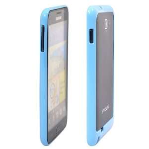  Plactic Bumper Case for Samsung Galaxy Note i9220 (Blue 