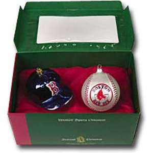  Boston Red Sox Double Ornament Set