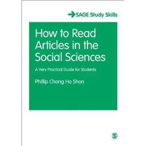  How to Read Journal Articles in the Social Sciences A 