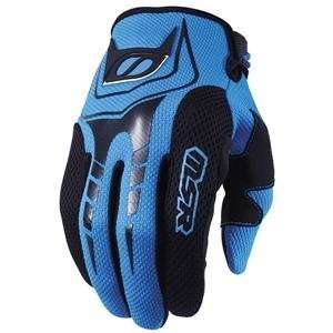  MSR Racing Axxis Gloves   Large/Black/Cyan Automotive