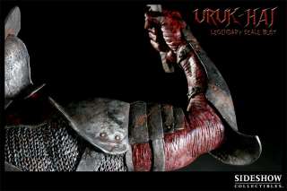 URUK HAI EXCLUSIVE LEGENDARY SCALE BUST STATUE SIDESHOW LORD OF THE 