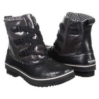 Womens Sorel Tivoli Rain Black/White Shoes 
