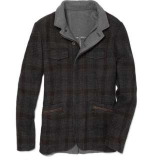   Coats and jackets  Winter coats  Wool Blend Plaid Coat