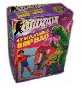 Godzilla 3 D Bop Bag 48 Tall 1983 Imperial Toys New  