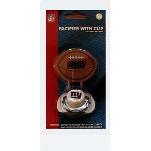  NFL New York Giants Baby Pacifier with Clip Baby