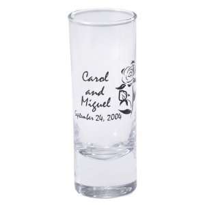  Personalized Glass Shooter (24 per order) Wedding Favors 