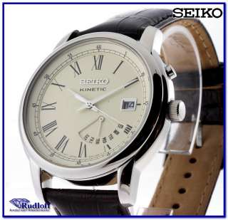 SEIKO Uhr SRN033P1 Kinetic Klassische Herrenuhr modernste Technik 
