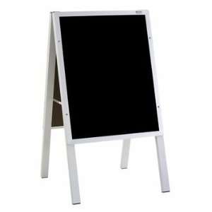   Chalkboard With Blank Cb Café Sidewalk Sign   Black