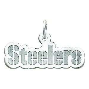    14K White Gold NFL Pittsburgh Steelers Charm: Sports & Outdoors