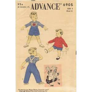  Advance 6905 Vintage Sewing Pattern Hansel & Gretal 