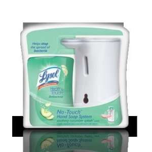 Lysol No Touch Hand Soap System, 2 Dispenser with 4 Soap Refill 8.5 Fl 
