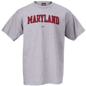  Nike Maryland Terrapins Ash Classic College T shirt 