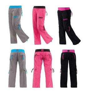 New Authentic Zumba Classic Cargo Pants in Pink, Black, Grey NWT Small 