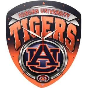 Auburn Tigers High Definition Plaque Clock  Sports 