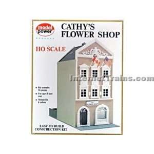  Model Power HO Scale Cathys Flower Shop Building Kit 