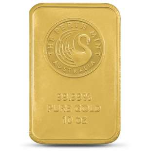 9999 PURE GOLD BULLION BAR 10 OZ MINTED GOLD BAR ROYAL CANADIAN MINT 