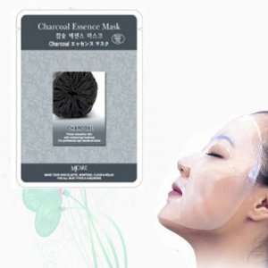    Natural Beauty Charcoal Essence Full Face Mask 10 Pcs Beauty