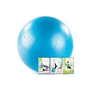 STOTT PILATES Blue 55cm Stability Ball with Pump with Stability Ball 